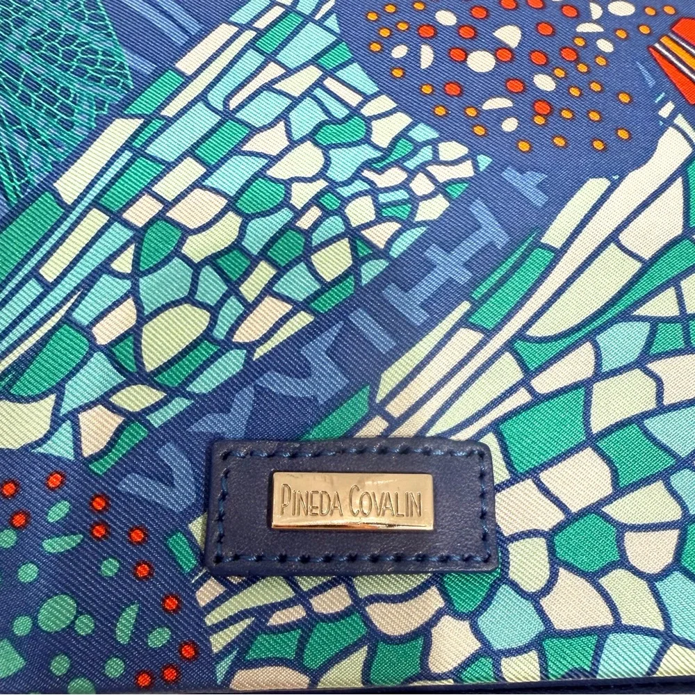 NWT Pineta Covalin Dragonfly Silk Clutch Chain Shoulder Bag - Picture 5 of 15